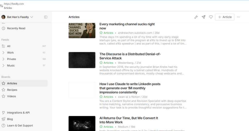 Tool Review: Feedly-Mini - Hime Your Time